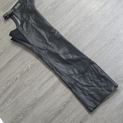 Harley-Davidson Horizon Lined Leather Embroidered Chaps Full Zip Women Sz Medium - Picture 17 of 22