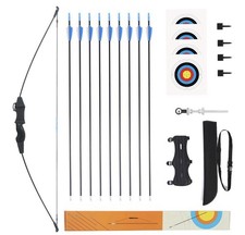 NEW   Procener 45" Bow and Arrow Set for Kids, Archery Beginner Gift - BLACK