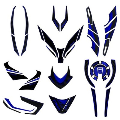 Kit Tank Full Scooter Stickers 3D compatible with Yamaha T-MAX 560 2022-2024