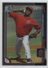 2015 Bowman Chrome Prospects Asia Exclusive Black Refractor Victor Alcantara c5r