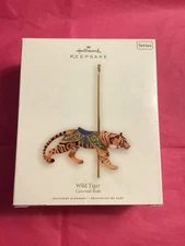 Hallmark Keepsake Ornament 2008 Wild Tiger Carousel Ride 5th series SDB #5 final