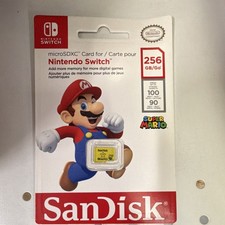LOT OF 20 SanDisk 256GB microSDXC Super Mario Edition for Nintendo Switch UHS-3