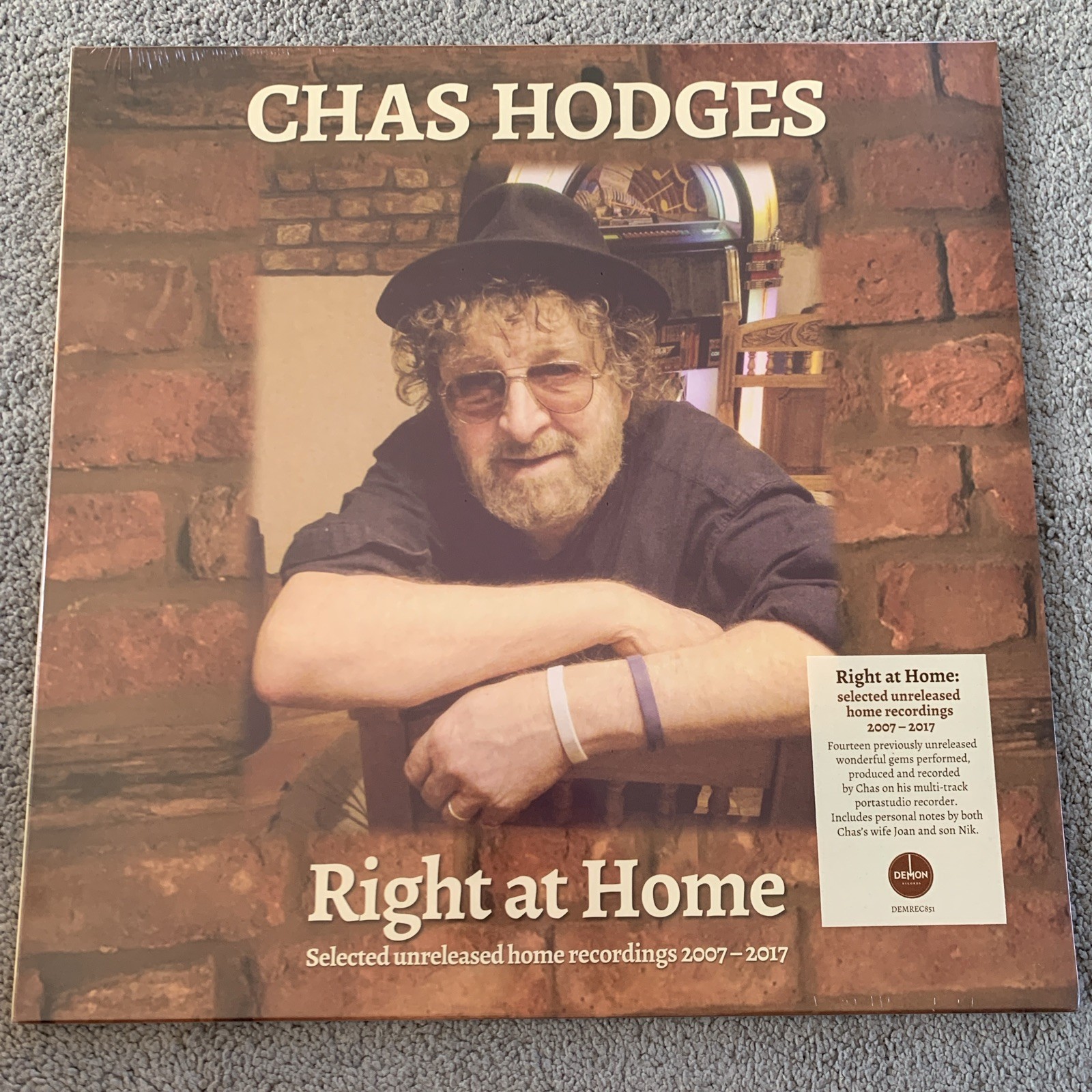 Right at Home: Selected Unreleased Home Recordings Chas Hodges Record New Sealed