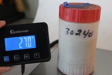 AMACO Metal Enamel  Unknown Color – Partial Jar – 27 oz Total Weight – No Label