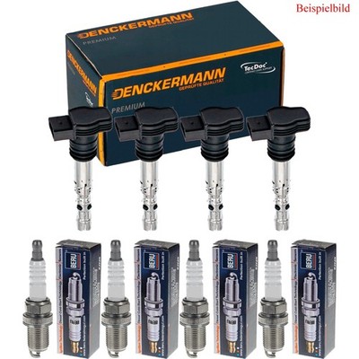4x DENCKERMANN Zündspule + BERU Zündkerze für Hyundai IX35 LM 2.0 KIA Sportage