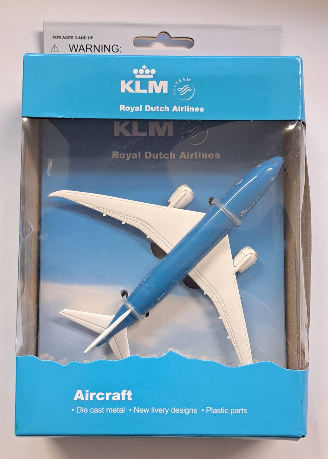 PPC KLM B787 DIECAST MODEL PLANE - BOX DAMAGE