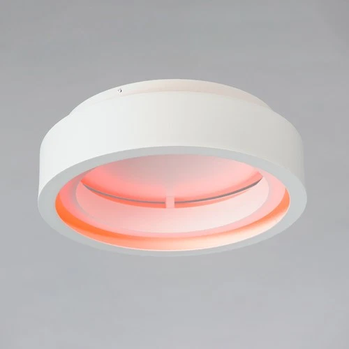 ET2 E35100 iCorona 18"W LED Flush Mount Drum Smart Ceiling - White - Picture 4 of 7