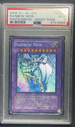 Yu-Gi-Oh! Rainbow Neos Ghost Rare PTDN-EN044 PSA 9 Mint Phantom Darkness 2008