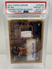 2024 Topps Chrome Rookie Patch Autographs Bo Nix Gold 15/50 PSA 10 Auto 10
