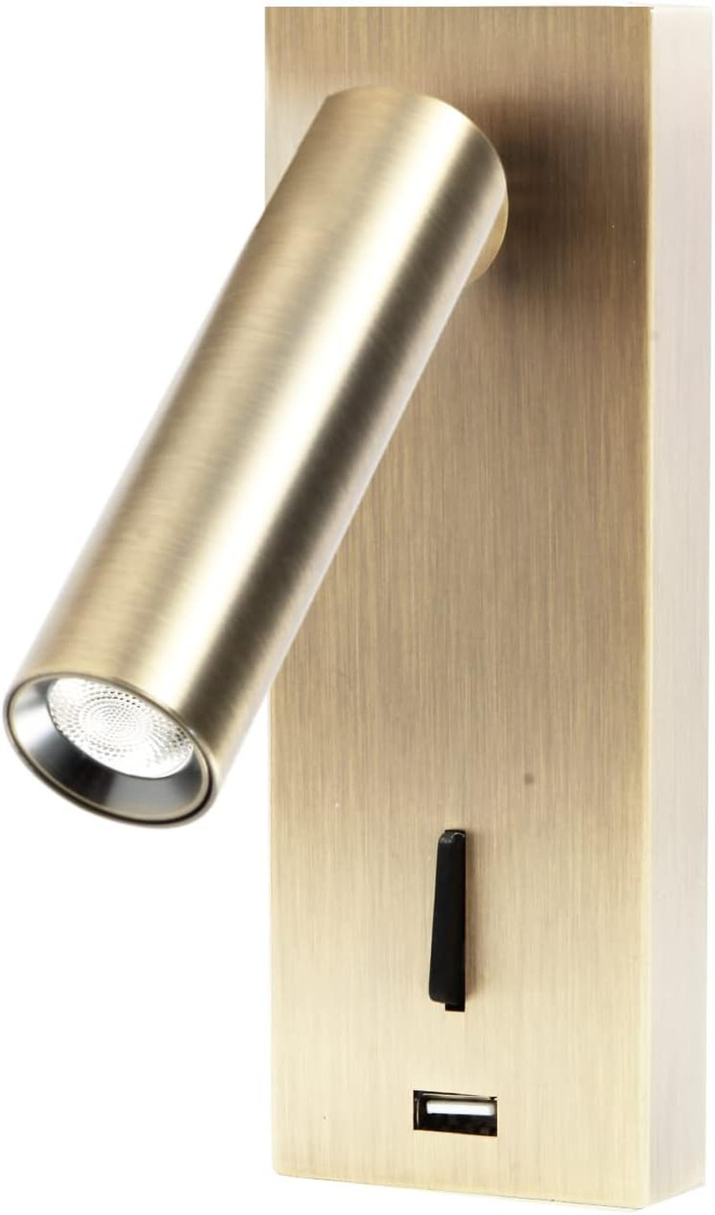 Applique LED Letto con Interruttore - Lampada Lettura Orientabile Muro