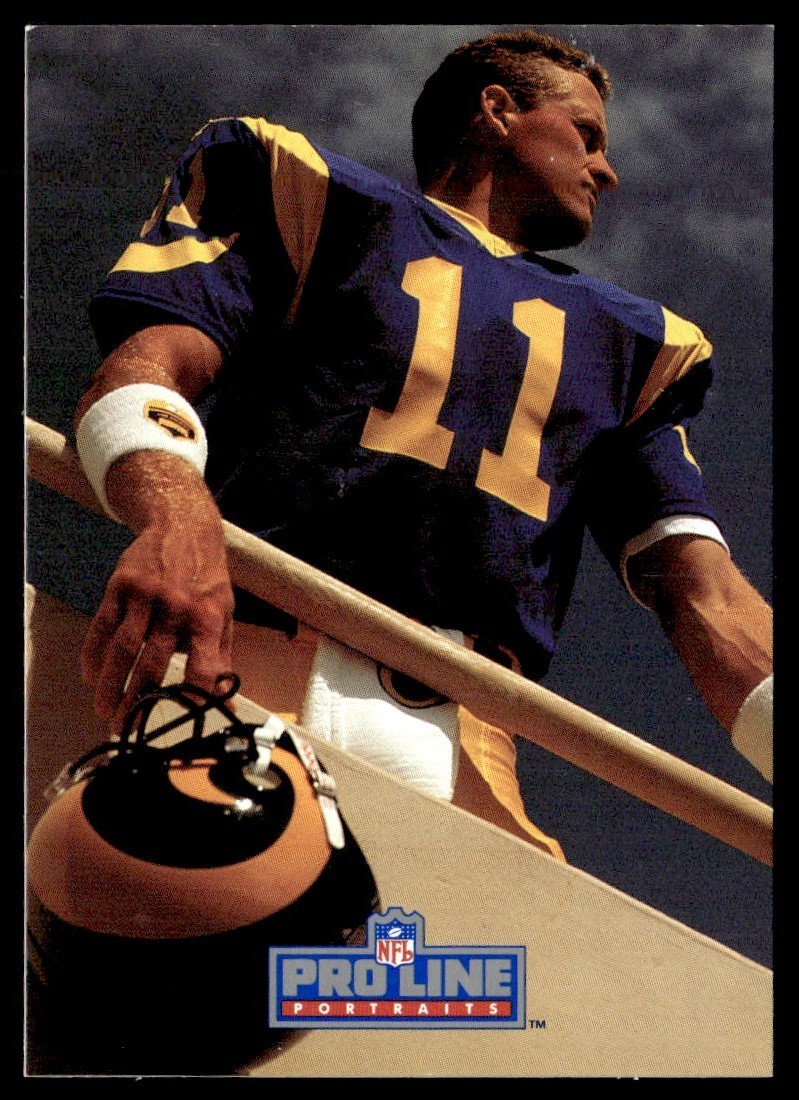 1991 Pro Line Portraits Jim Everett Los Angeles Rams #259