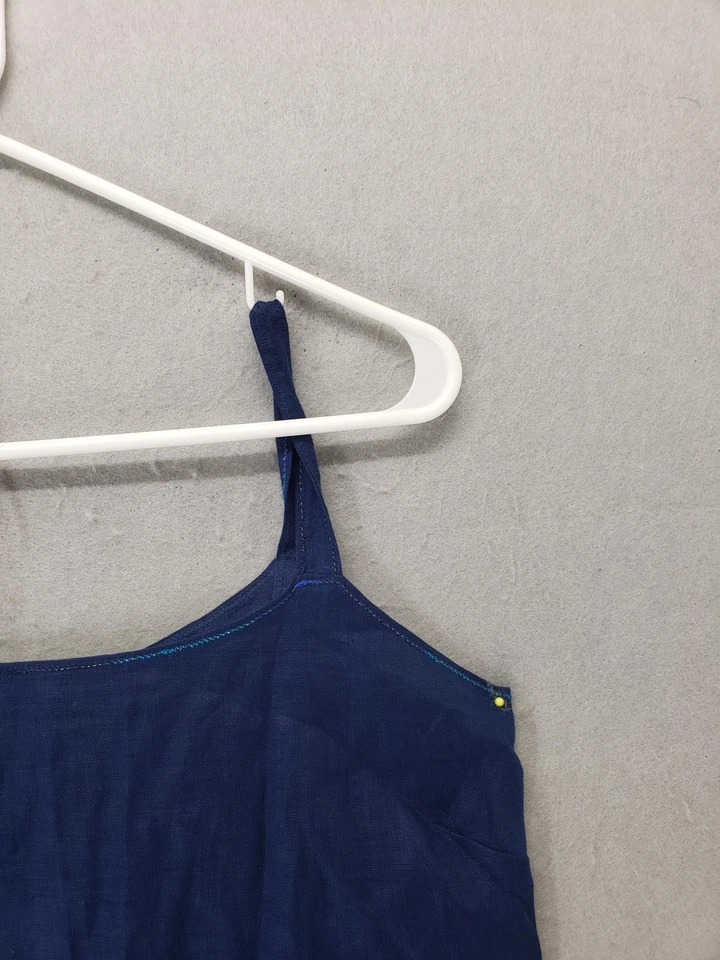 Camiseta sin mangas Dana Buchman para mujer Petite 4 lino sin mangas camisola verano informal Foto 3 de 4