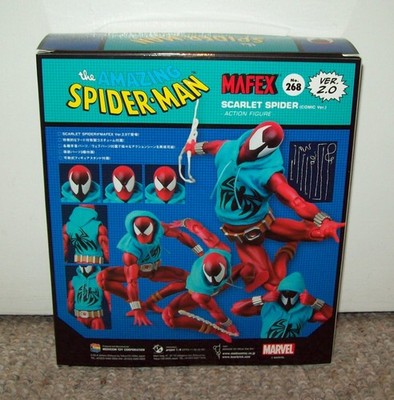 Scarlet Spider 2.0 Mafex No.268 Exclusive Comic Shaded Figure Free