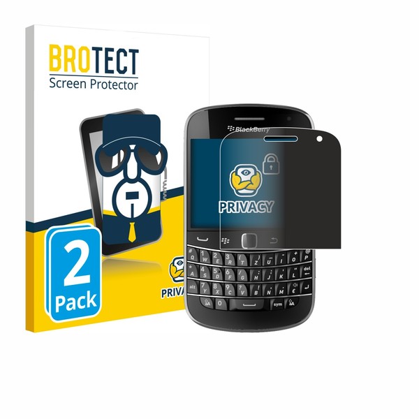 2X Blickschutz Folie FüR Rim Blackberry Bold Touch 9900 Displayschutz Privacy-image