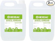 Hexeal White Vinegar 10L – 2 x 5L of Food Grade White Vinegar for Cooking, Clean 1.07 per litre