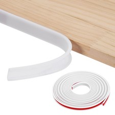 19.7ft U-Shape Edge Banding 0.47in TPE Self Adhesive Edge Trim White,