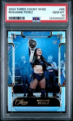 Roxanne Perez /40 PSA 10 2024 Panini Three Count WWE Wrestling Card