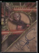 2022 Topps Star Wars Masterwork Nika Futterman As Asajj Ventress Wood Auto /10
