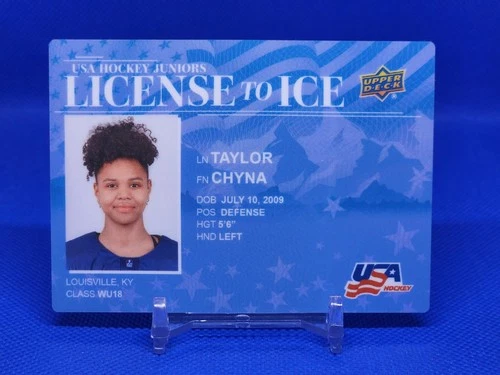 2026 Upper Deck USA Hockey Juniors Taylor Chyna License to Ice #LI-18