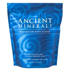 Ancient Minerals Magnesium Bath Flakes - Epsom Salt Alternative - 4.4 lbs