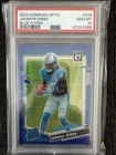 2023 Panini Donruss Optic Jahmyr Gibbs Blue Hyper Prizm (RC) PSA 10 GEM MINT