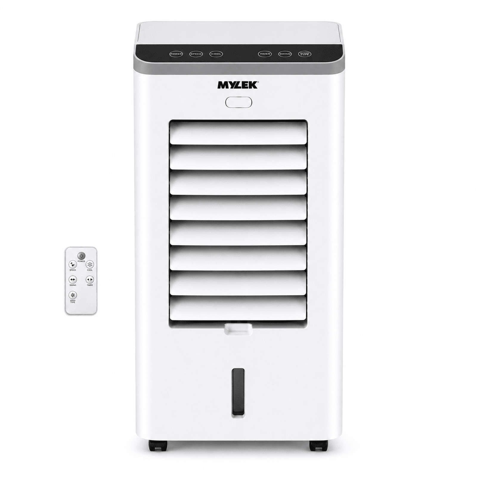 Mylek Mobile Air Cooler Evaporative Fan Portable Ice Cool Humidifier Remote 8L