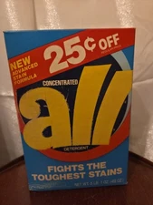 All Vintage Laundry Detergent Powder GIANT size New Sealed Rare 3lbs 1 Oz USA