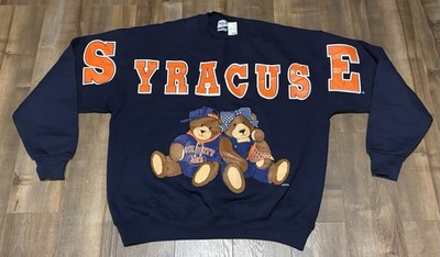 New With Tags Vintage THE GAME Syracuse University Varsity Teddy Bear Sweatshirt