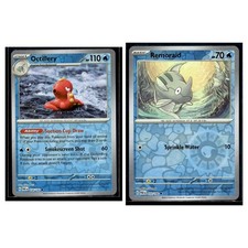2 Card Pokemon TCG Collection - SV04: Paradox Rift - Remoraid & Octillery LP