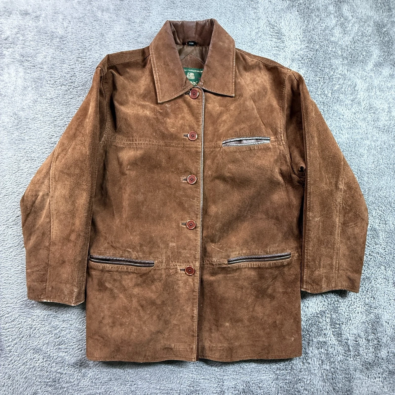 Orvis Mens S Brown Suede Leather Jacket Coat Vintage Outdoor Hunting Field
Opens in a new window or 