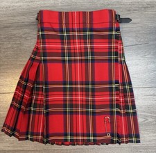 James Pringle Made in Scotland Child Royal Stewart Kilt Wool Blend Size 7-8