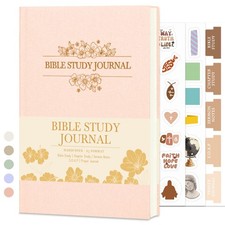 Christian Journal for Women, Bible Study Notebook, Sermon Notes, Pink