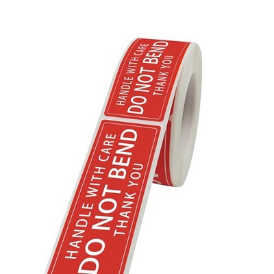 3'' X 1'' Handle with Care - Do Not Bend - Thank You 3*1 inches, Tz-ys-ha