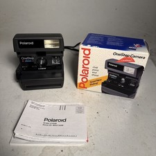 Polaroid One Step Close Up 600 Film Instant Camera With Strap - Untested