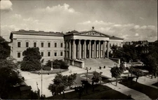 RPPC Budapest National Museum Hungary vintage real photo postcard p328