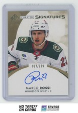 2023-24 SP Authentic Curated Signatures Marco Rossi /299 #SPC-MR Minnesota Wild