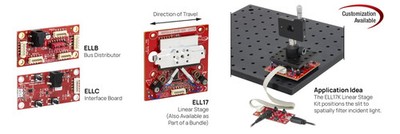 NEU Thorlabs ELL17/M Linear Stage 28 mm Verfahrweg Motorisierte Linearbühne
