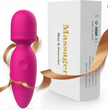 Fuwyiy Mini Massager Tools,Small Waterproof Cordless Handheld Massager with 10 V