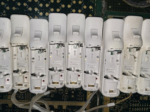 Nintendo 10-EXACT-DEFECTIVE DONOR Wii Controller CORROSION-SET #4-PARTS-READ - Picture 22 of 24