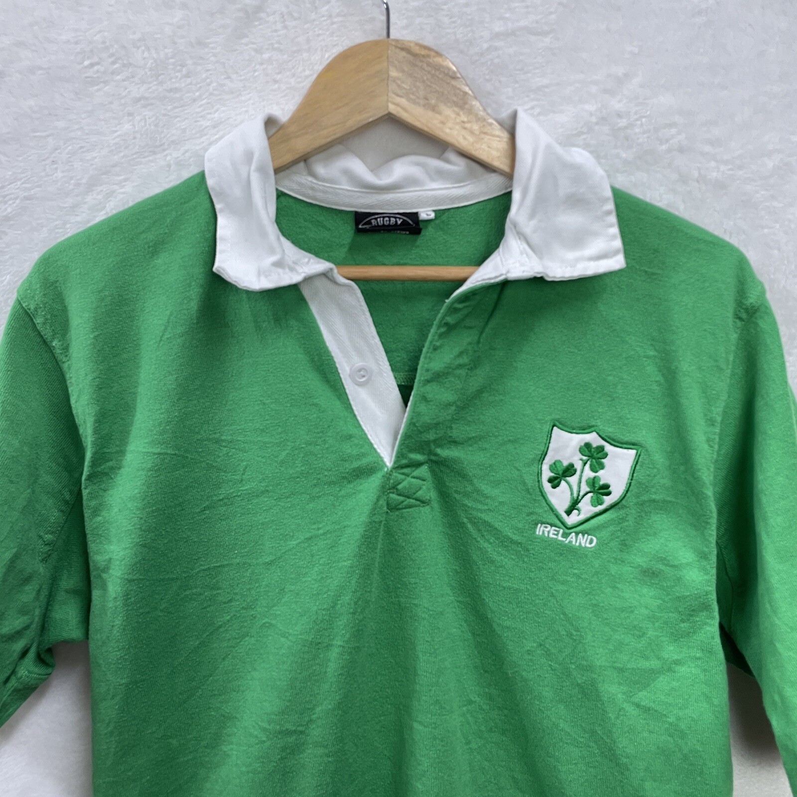 Vintage Rugby Classics Ireland #10 Rugby Polo Shirt Jersey Medium image 3