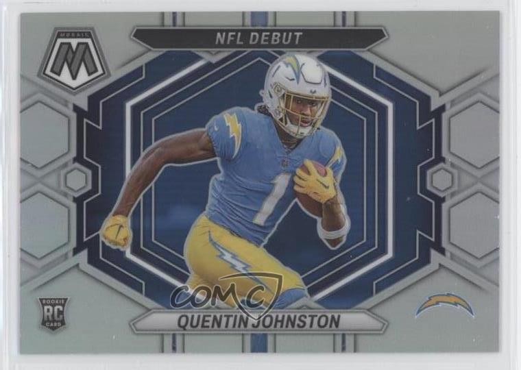 2023 Panini Mosaic NFL Debut Silver Prizm Quentin Johnston #ND-16 Rookie RC 11qd