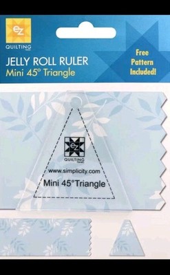 EZ Quilting Jelly Roll Ruler ~ Mini 45° Triangle