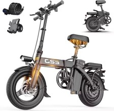 14 Zoll E-Bike 250W Licht Elektrofahrrad 15AH 48V 30km/h Faltrad Pedelec 120kg