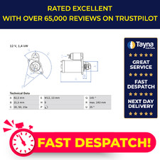 Starter Motor fits AUDI 200 C3 2.1 2.2 83 to 91 Bosch 034911023 035911023K