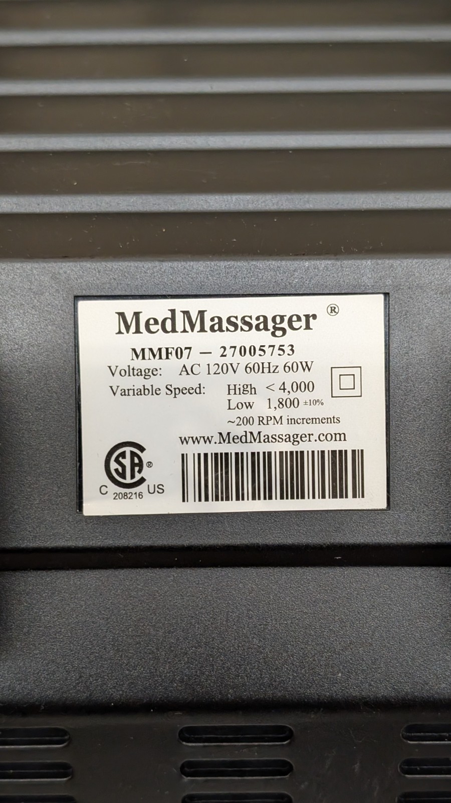 Med Massager MMF07 - 11-Speed Foot Massager - EUC Clean Tested & Works