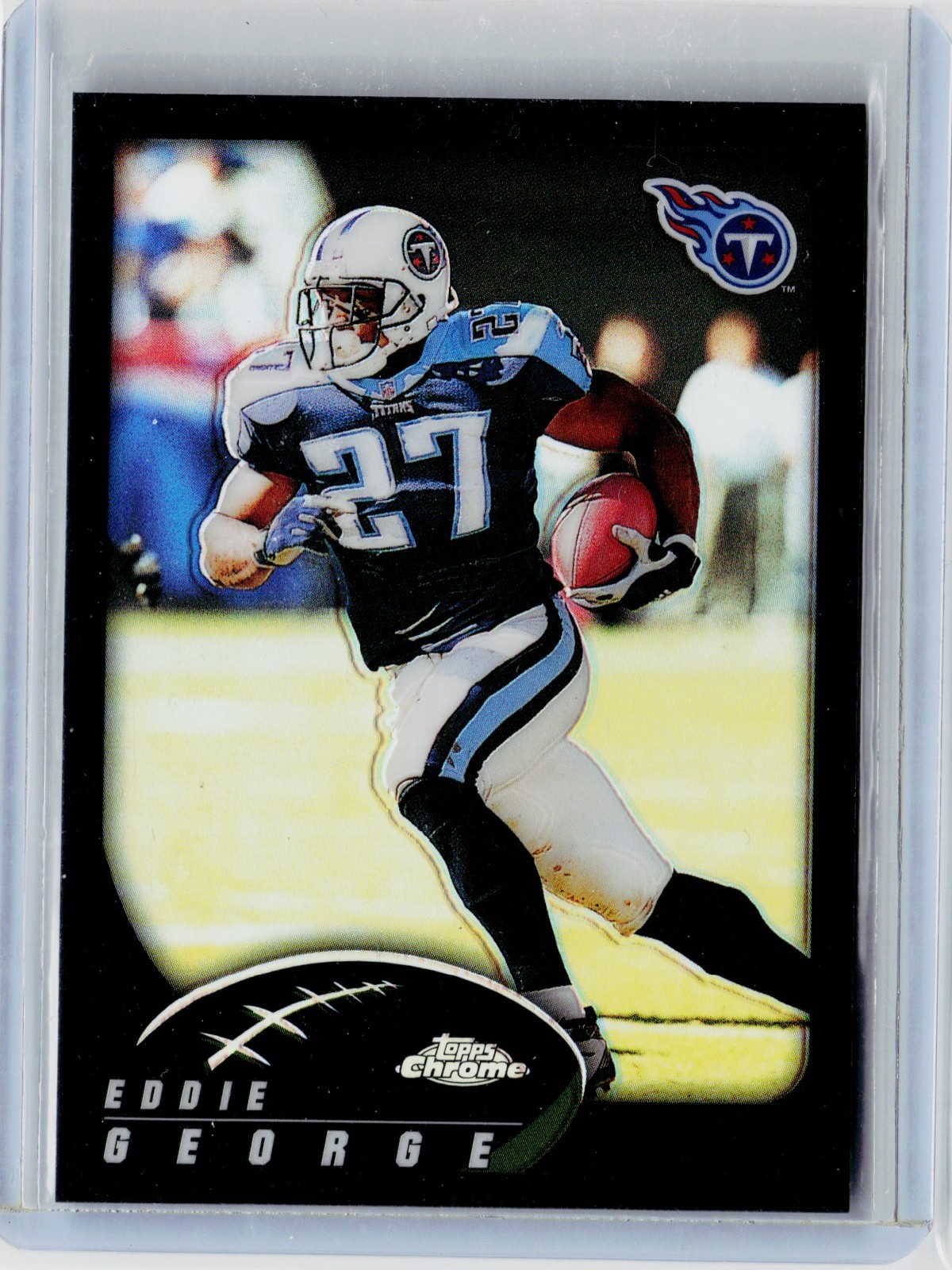 2002 TOPPS CHROME BLACK REFRACTOR #125 - EDDIE GEORGE #ED 025/599