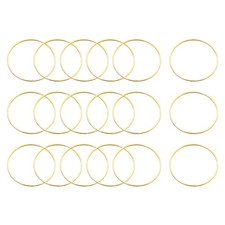 Round Earring Beading Hoop Rings, 35mm/ 1.38" Gold Pack of 60