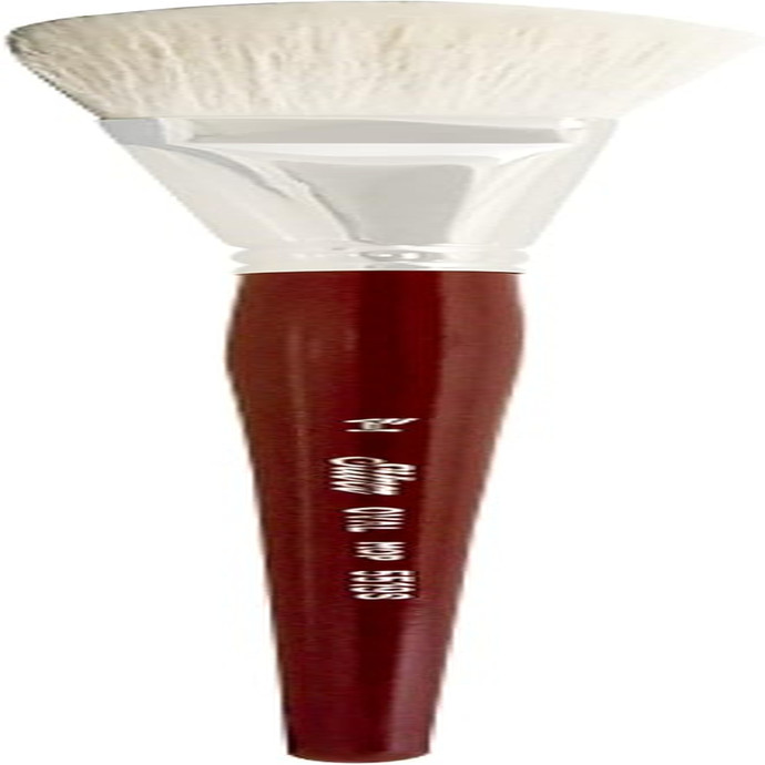5519S-1 Silver Mop White Oval Paintbrush for Oil, Acrylic, Watercolor, Pastels, 