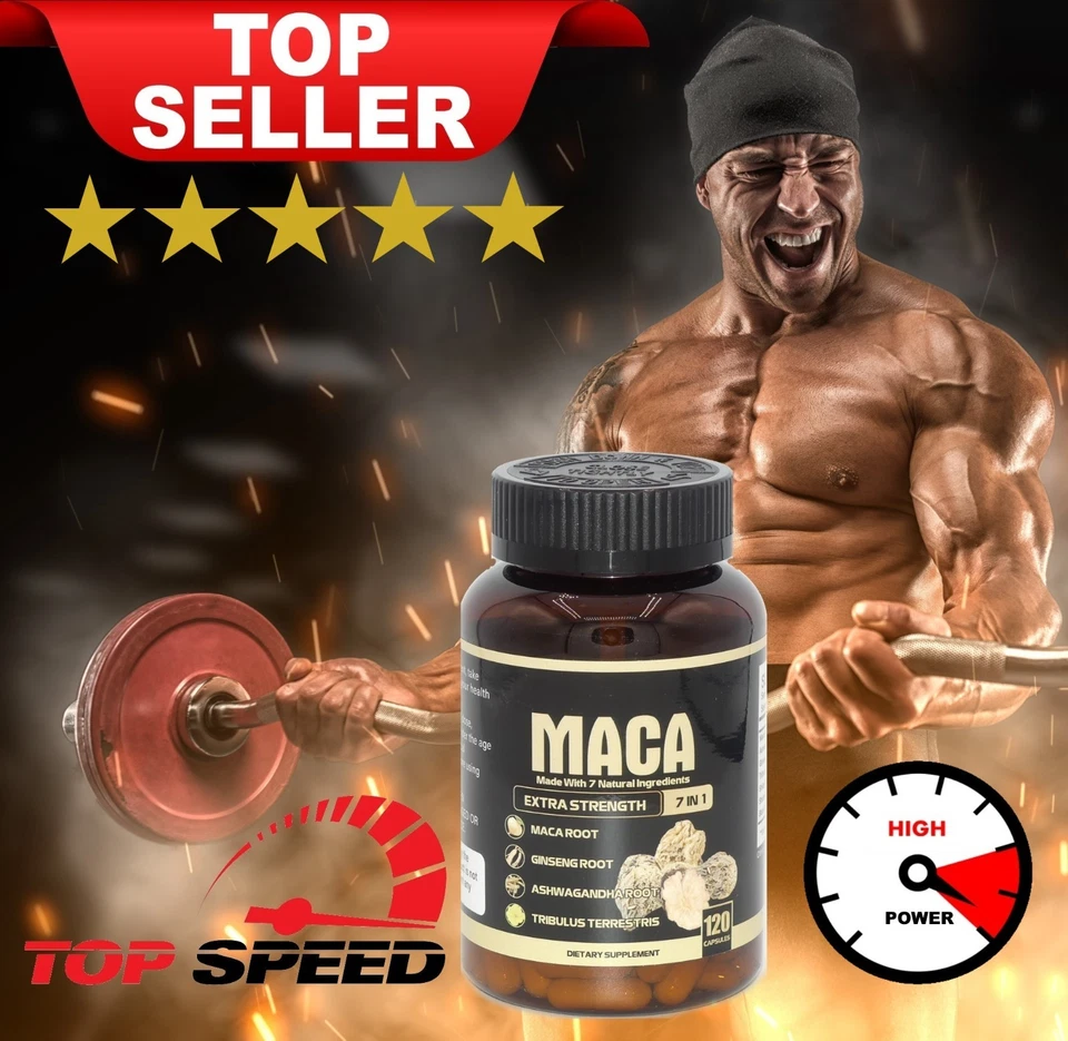 MACA- 7 IN 1- PRE WORKOUT BOOSTER- ANABOLIKA- STEROIDE- STÄRKER ALS SHILAJIT - Bild 3 von 4