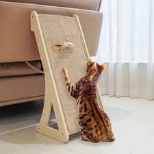 Cat Scratcher, Sisal Cat Scratching Ramp, L Shape Scratch Pad for Indoor Kitt...
